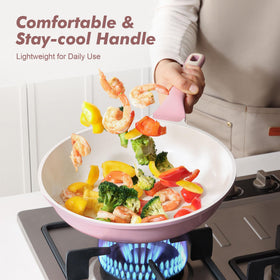 SENSARTE oven-safe up to 550°F with handle removed for flexible cooking.