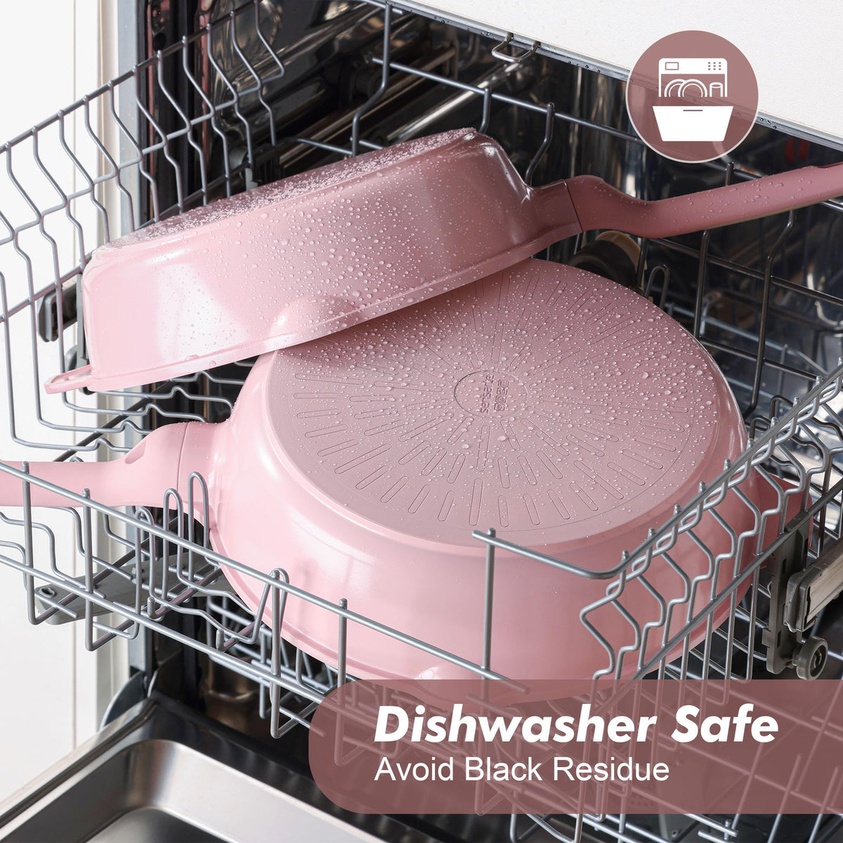 SENSARTE dishwasher-safe ceramic skillet for quick cleanup