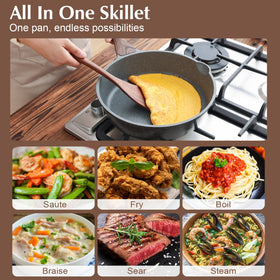 SENSARTE induction-compatible base on a stove for versatile cooktops.