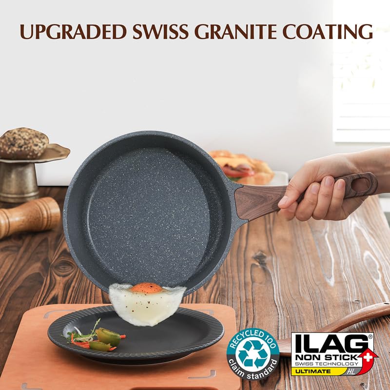 SENSARTE stay-cool woodgrain handle offers comfortable, safe grip.