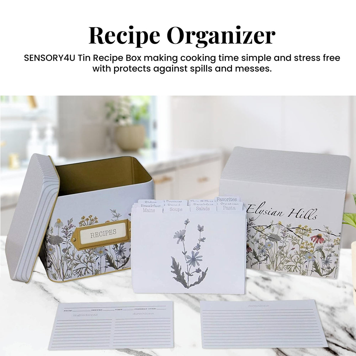 SENSORY4U card set includes 100 4x6 cards for easy writing.