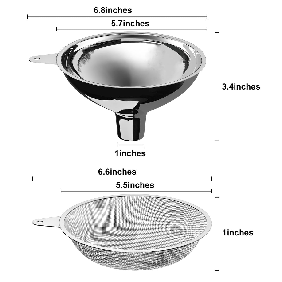 Serinar funnel with ergonomic handle design for easy pouring.