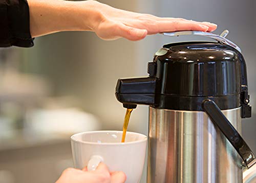 Two-point-two-liter capacity suits catering events and buffets.