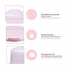 Setlux cake storage for fruits, cupcakes, and pizza to protect from dust.