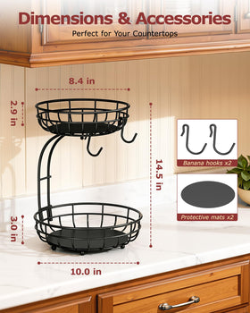 Sevenblue versatile fruit holder for countertops and organized spaces