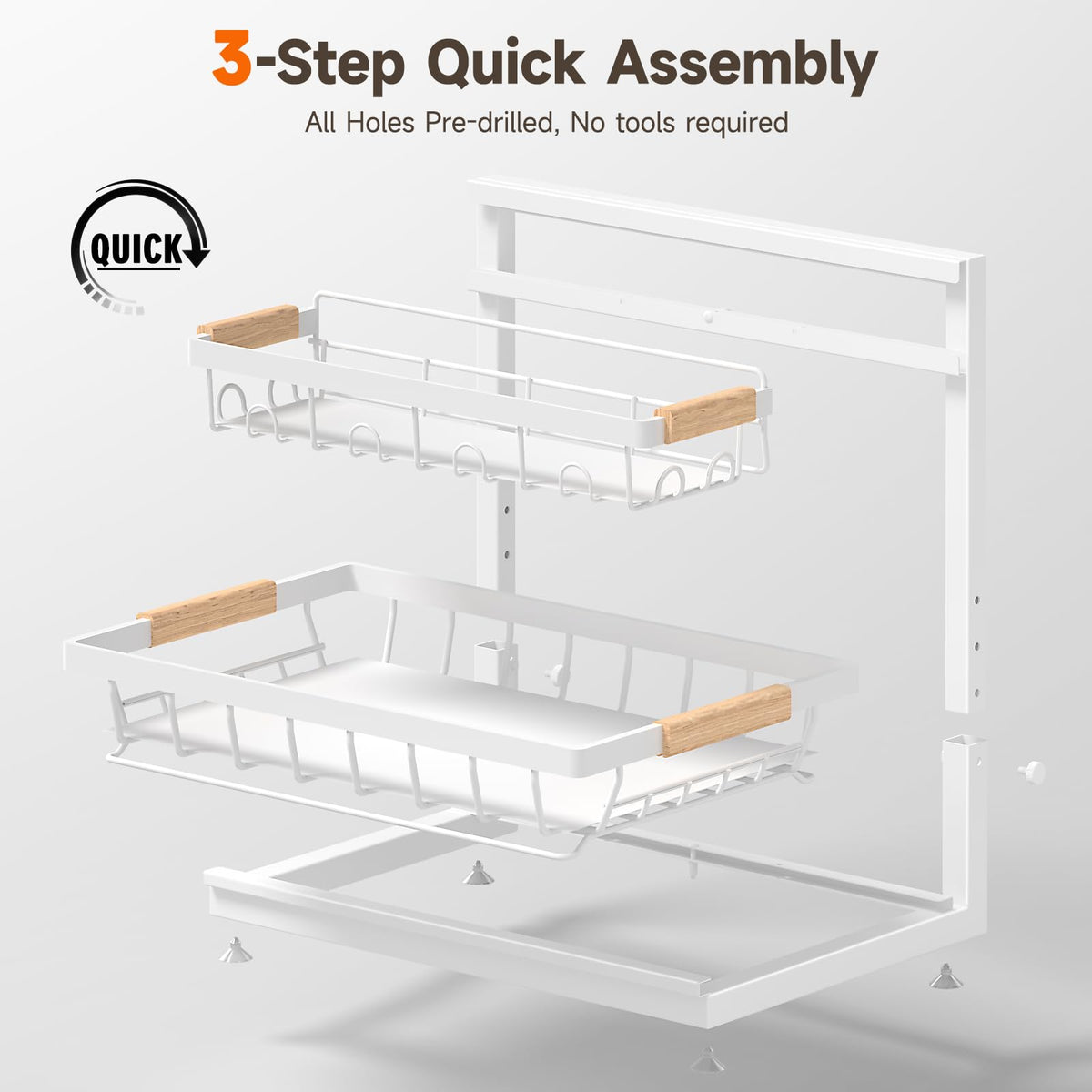 Sevenblue easy-clean design enables quick wipe-down maintenance.