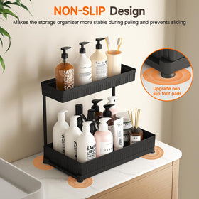 Sevenblue extra basket storage adds a dedicated spot for sponges and brushes.