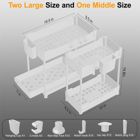 Sevenblue reinforced metal shelf rods support up to 40 pounds for sturdy storage.