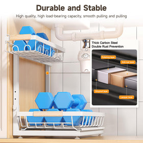 Sevenblue rust-resistant baked finish keeps cleaning effortless.