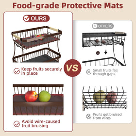 Sevenblue wooden-handle design adds rustic charm during fruit serving.