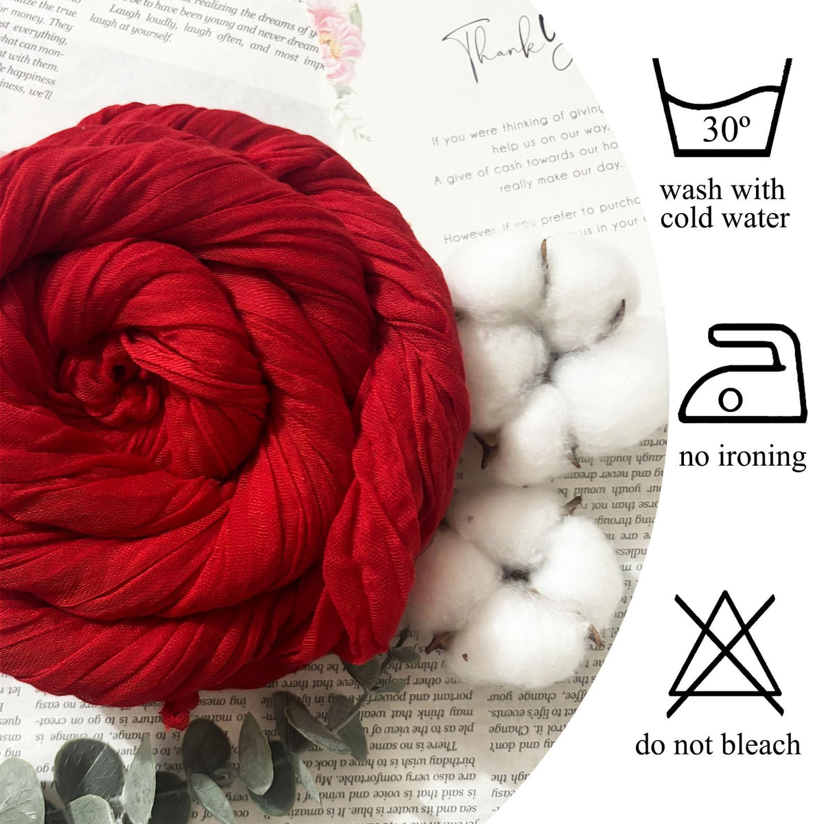 Seveups red cheesecloth runner enhances long or square tables with romantic rustic styling.