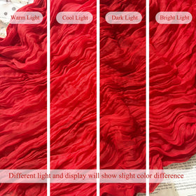 Seveups red rustic runner sways softly, adding texture without overpowering the table.