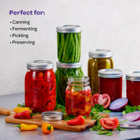 SEWANTA 32 oz mason jar with embossed measurements for precise filling.