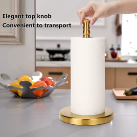 Sfemn countertop stand keeps towels within reach for quick kitchens.