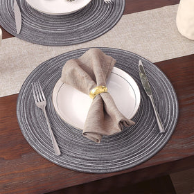SHACOS placemats in black and grey tones suit modern dining