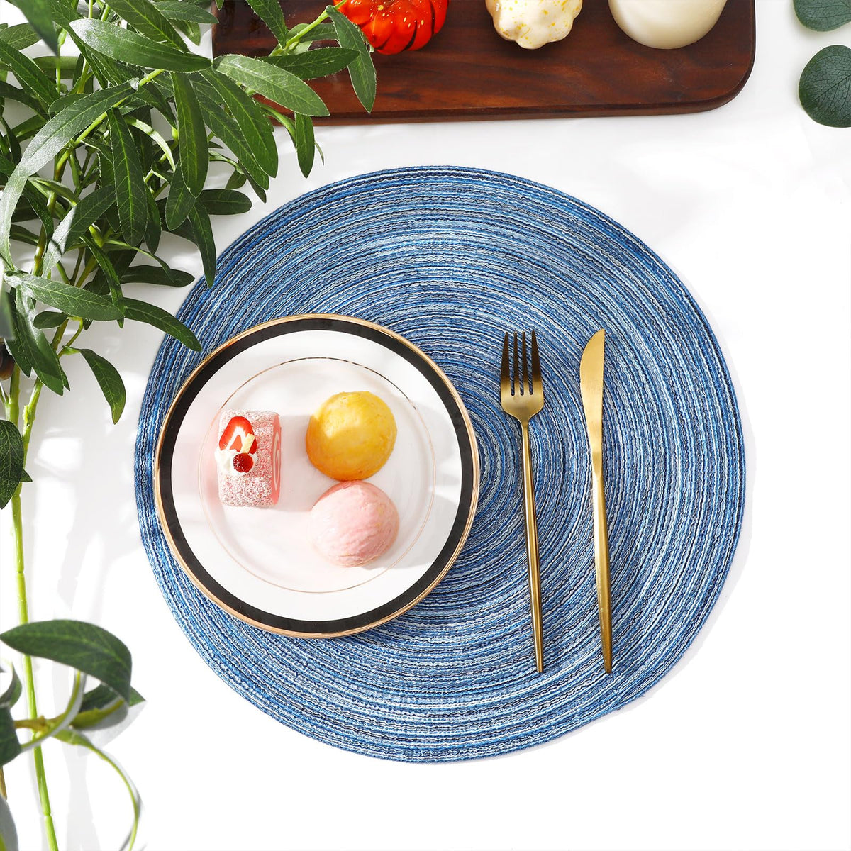 SHACOS placemats wipe clean with a damp cloth and air dry