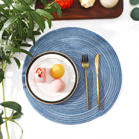 SHACOS placemats wipe clean with a damp cloth and air dry