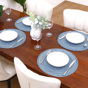 SHACOS six-pack round placemats ideal for gatherings and events