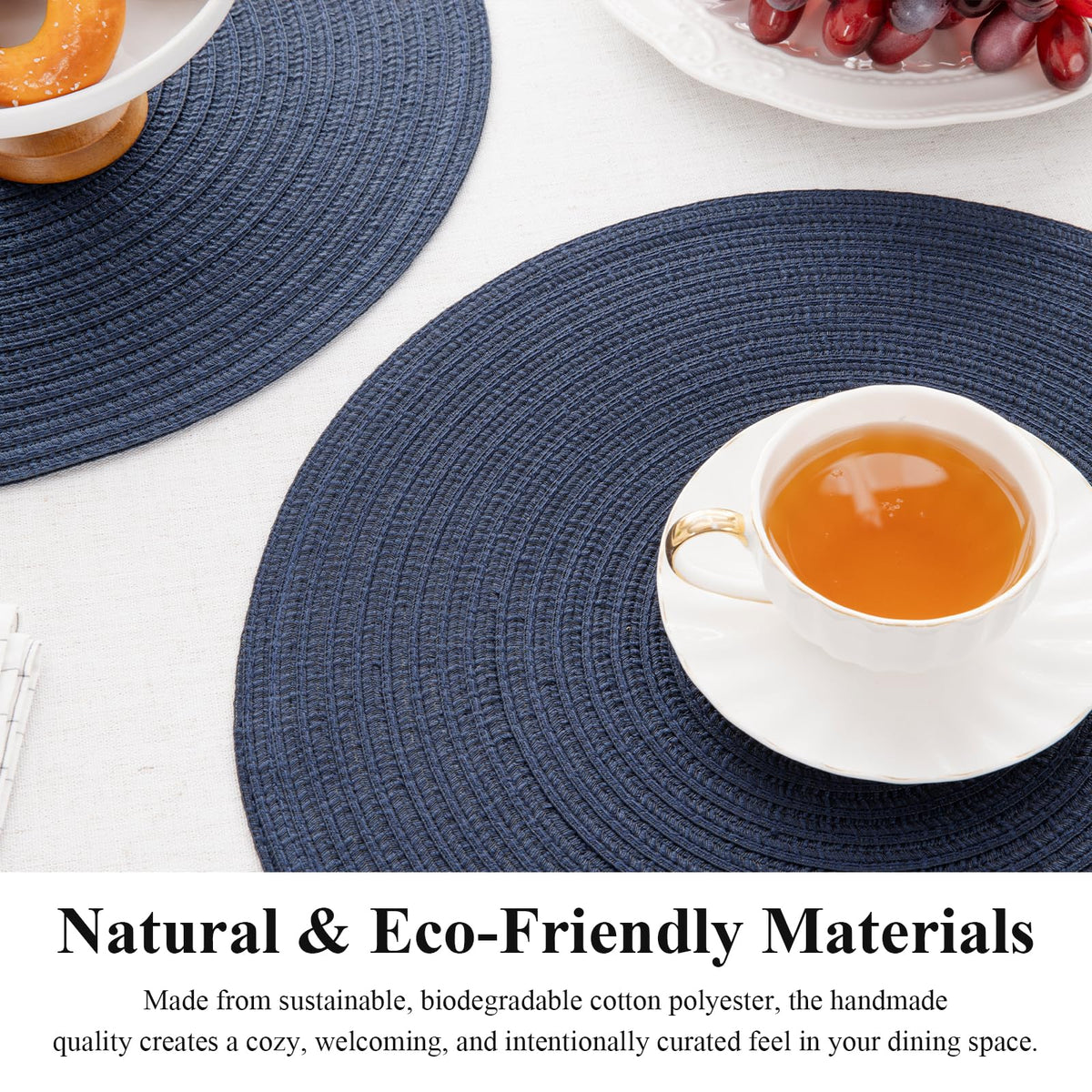 SHACOS placemats folded for transport demonstrate easy packing and travel.