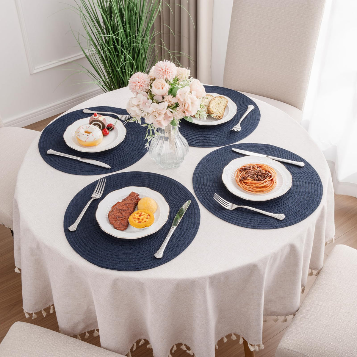 SHACOS navy color adds elegant touch to weddings or holidays.