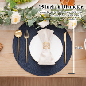 SHACOS placemats can be steamed on low heat to remove folds.