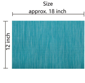 SHACOS placemats Teal non-slip surface keeps plates steady during meals