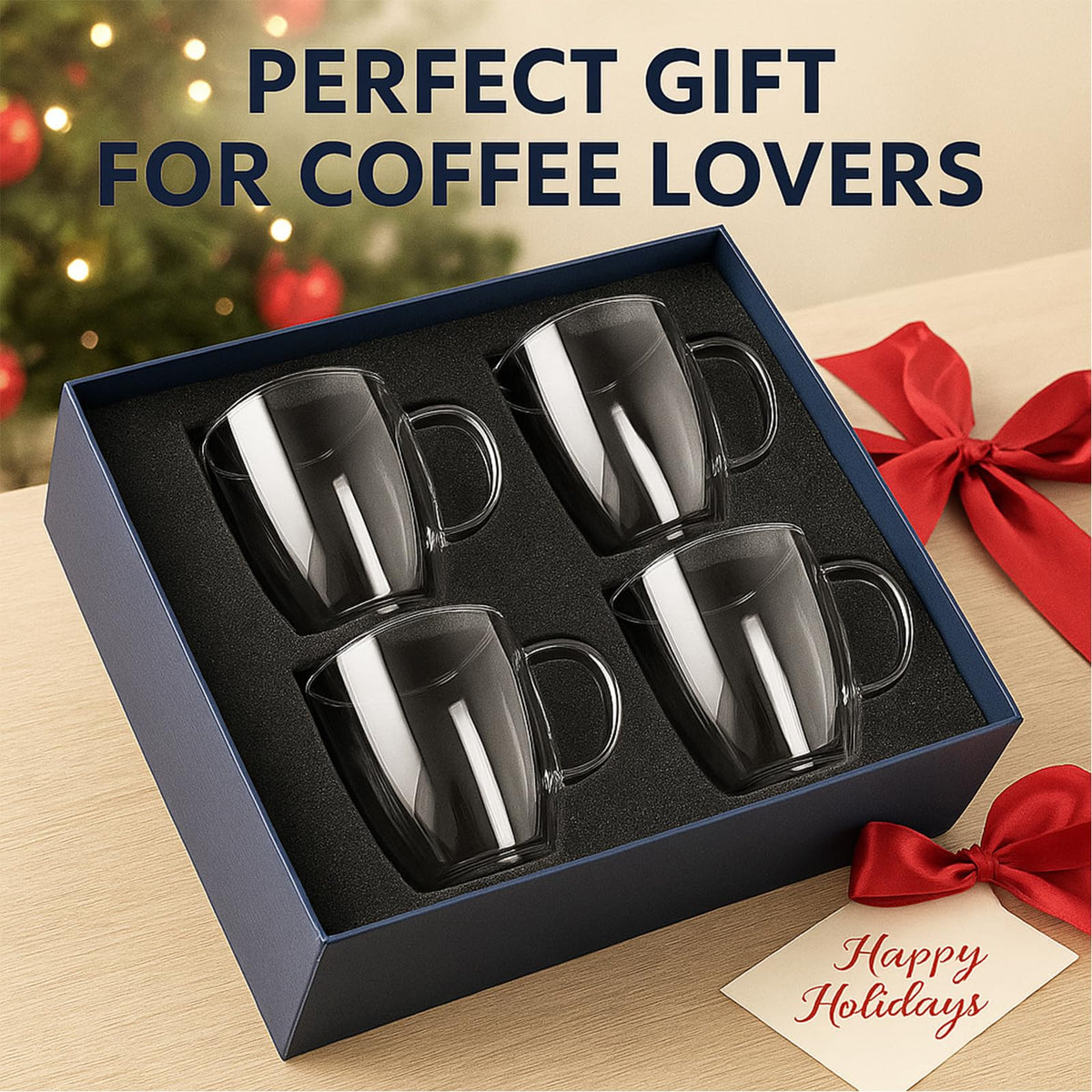 SHANDERBAR crystal-clear mugs showcase colors and aromas of your beverage.