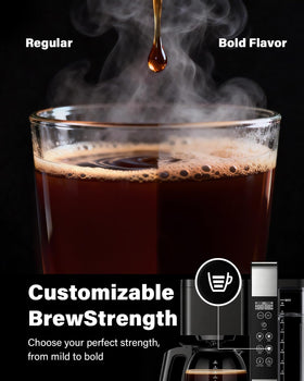 SHARDOR brew pause feature enabling mid-brew pouring.