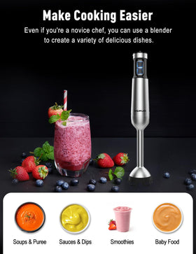 SHEANLAH 4-blade titanium head for efficient blending and durability
