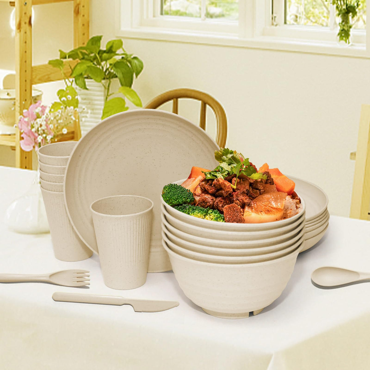 SHECIPIN microwave-safe dishware suitable for quick meals.