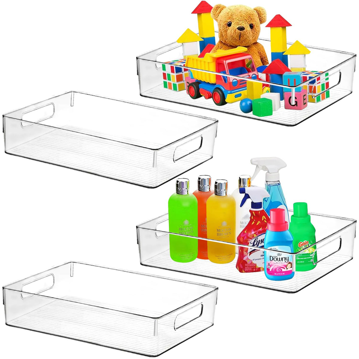 ShelfShaper versatile kitchen and pantry bin for clutter-free counters.