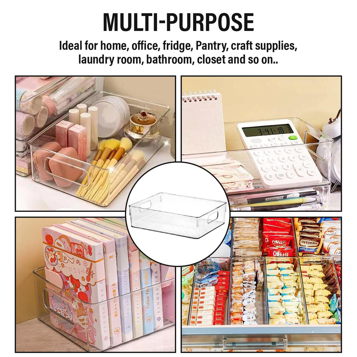 ShelfShaper toy storage bin with clear visibility to help kids stay organized.
