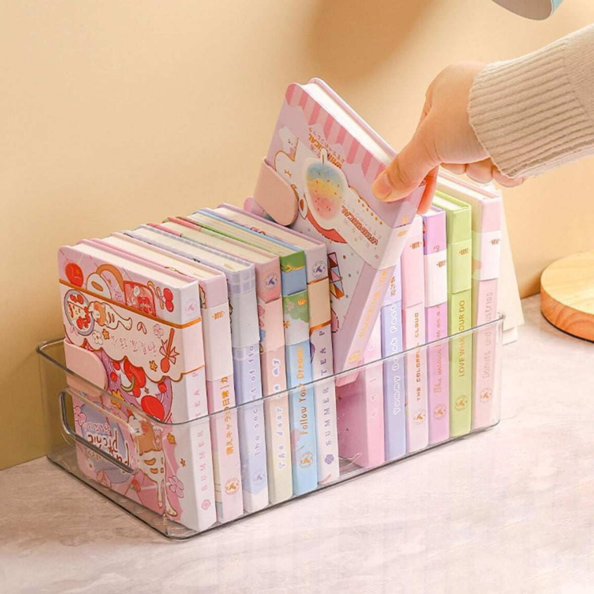 ShelfShaper under-sink organizer bin keeps pipes and supplies tidy.