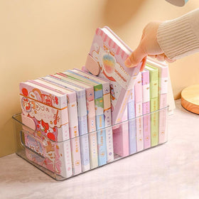 ShelfShaper under-sink organizer bin keeps pipes and supplies tidy.