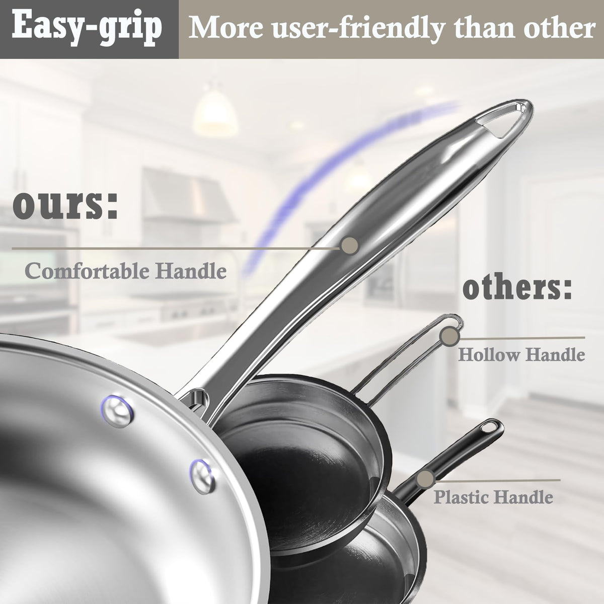 SHEUMNT 2 qt saucepan with lid, ideal for sauces and reheating.