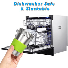 ShineMe stainless steel cup suitable for water, juice, or milk on adventures.
