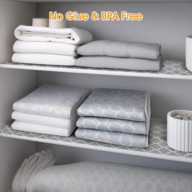 Shinlendid multiuse liner for shelves and drawers keeps spaces tidy.