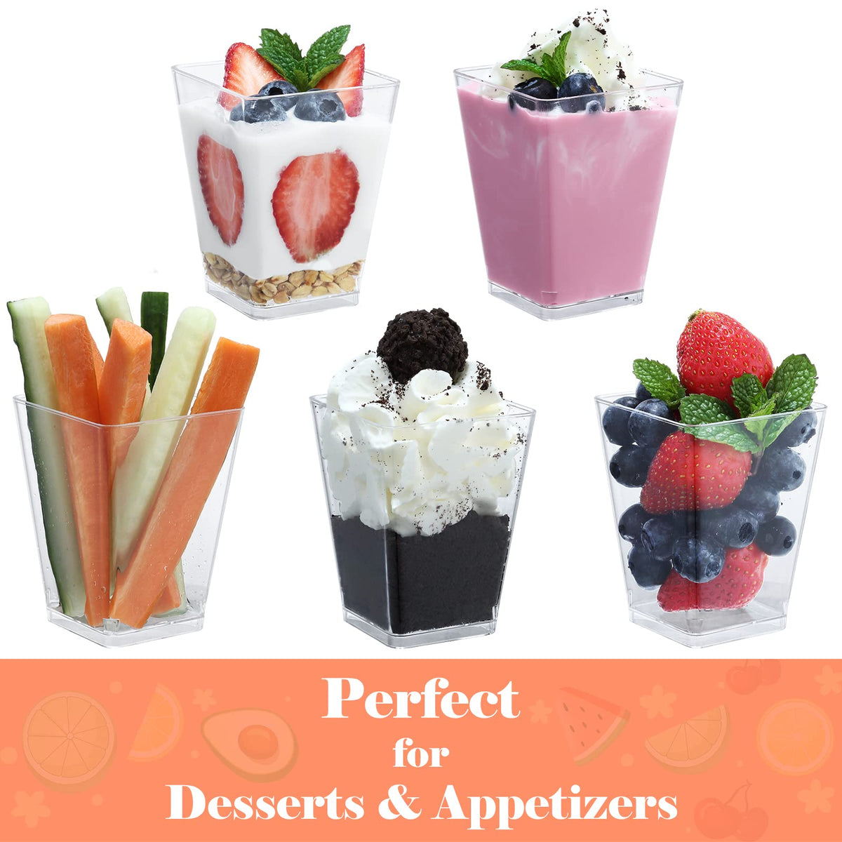 ShopDAY cups with lids and spoons provide convenient tasting portions.