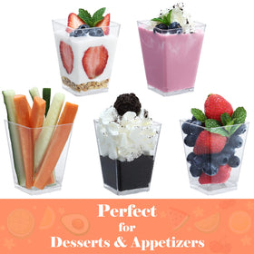 ShopDAY cups with lids and spoons provide convenient tasting portions.