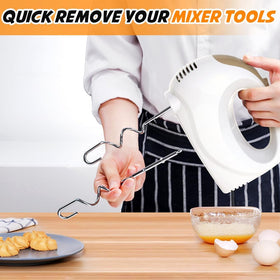 Showvigor hand mixer with stainless steel whisk and beaters for durable performance