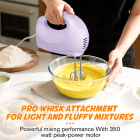 Showvigor Handmixer compact storage helps save counter space.