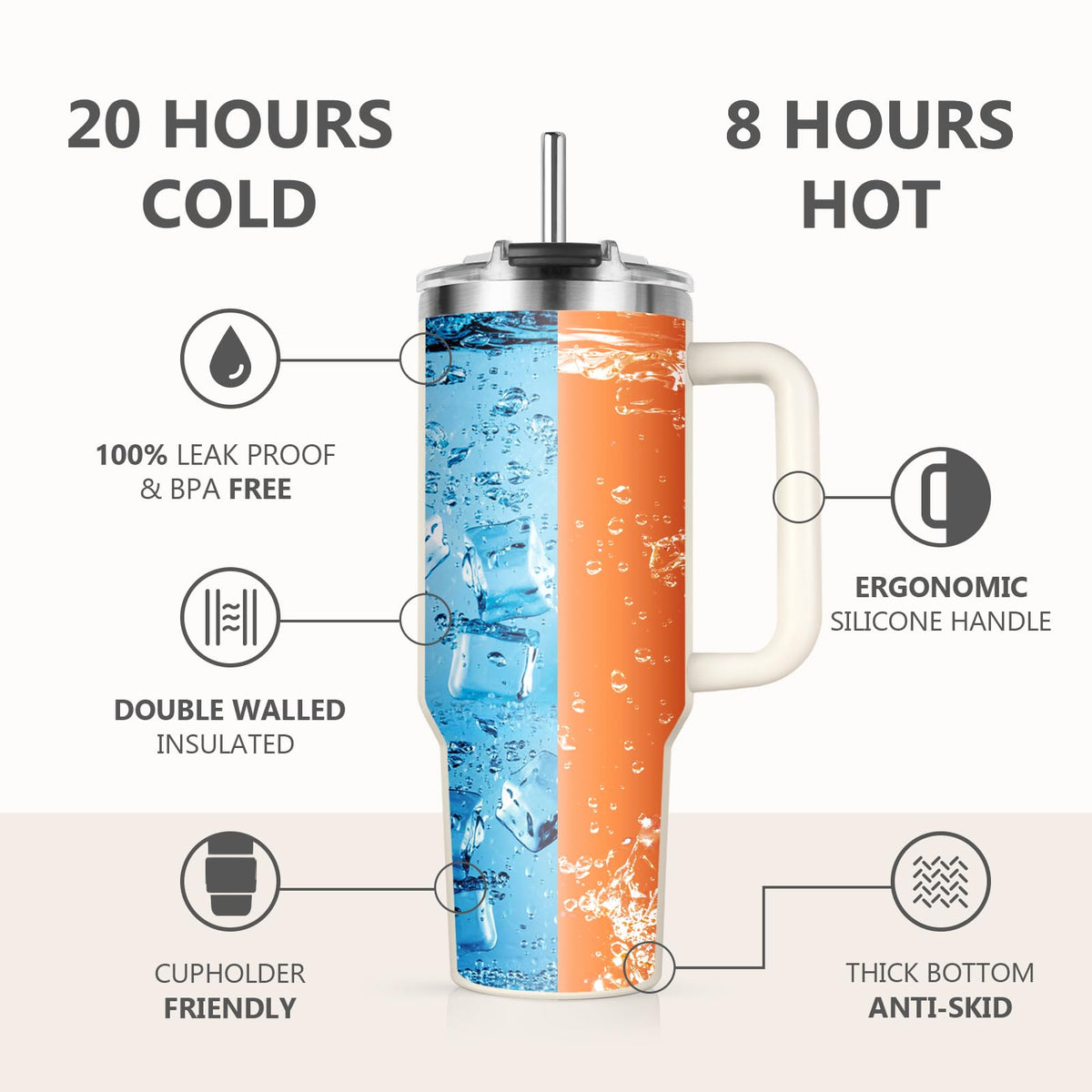 Shqiueos 40oz tumbler themed for books, ideal for gifting to librarians and readers.