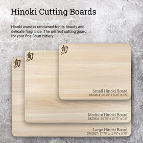 Shun Hinoki cutting board demonstrates knife-edge protection and blade care
