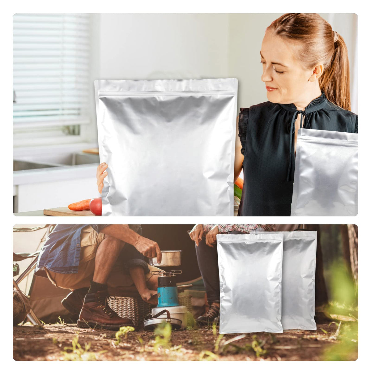 SHXWELL 2500cc oxygen absorbers help maintain freshness in storage.