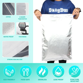 SHXWELL heat-seal ready bags keep contents safe over time.