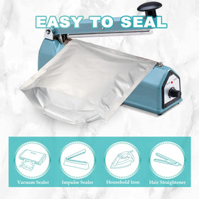 SHXWELL aluminum barrier bags block light and air for extended freshness.