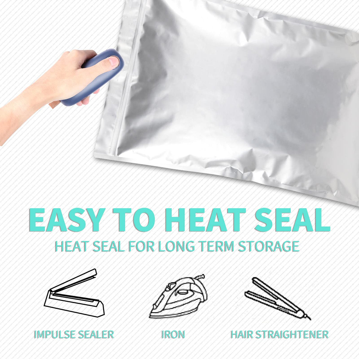 SHXWELL resealable zipper bags offer repeated use and easy access.