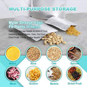 SHXWELL resealable zipper bags offer easy access to frequently used foods.