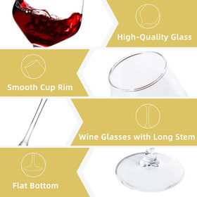SHYRC clear glass reflects wine luster for elevated visuals.