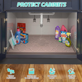 SIKADEER cabinet liner for versatile use in fridge, drawer, or counter